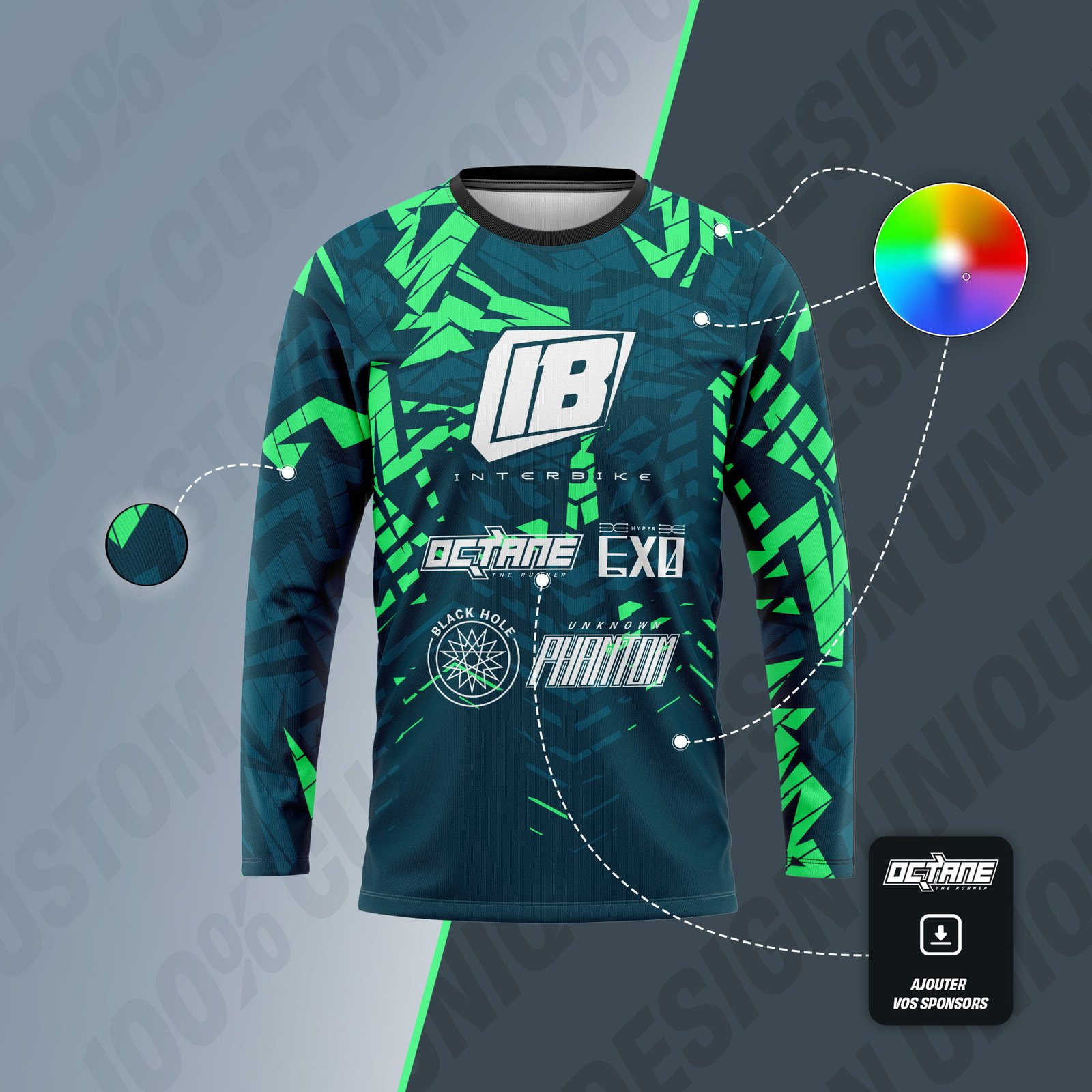 Maillot motocross 100 discount perso