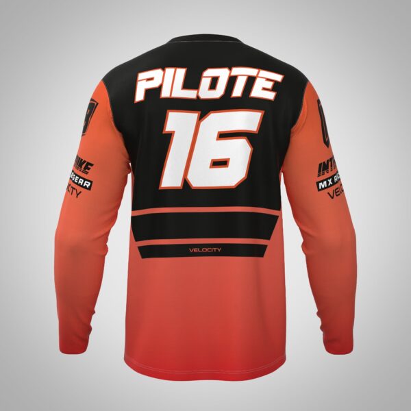 Maillot motocross rouge velocity