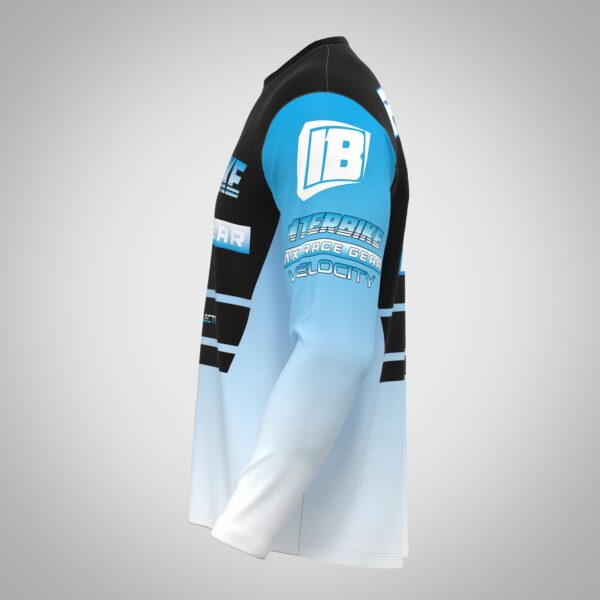 Maillot motocross bleue velocity