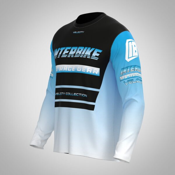 Maillot motocross bleue velocity