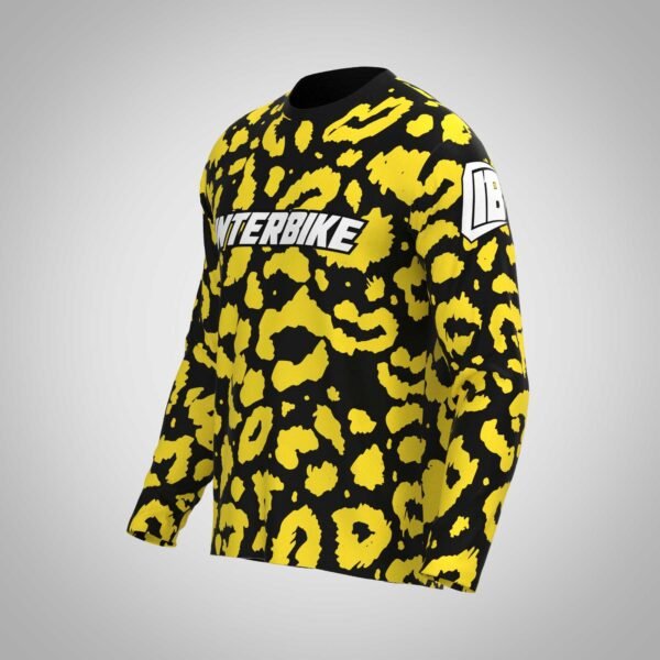 Maillot léopard noir et jaune motocross - Interbike