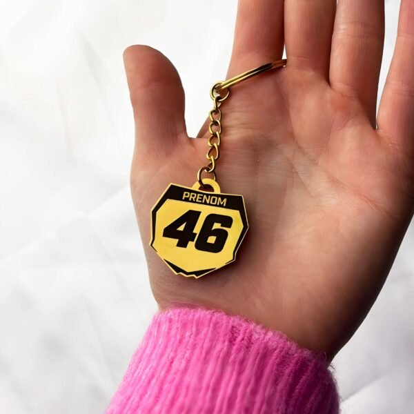 Porte-clés-motocross-personnalisée