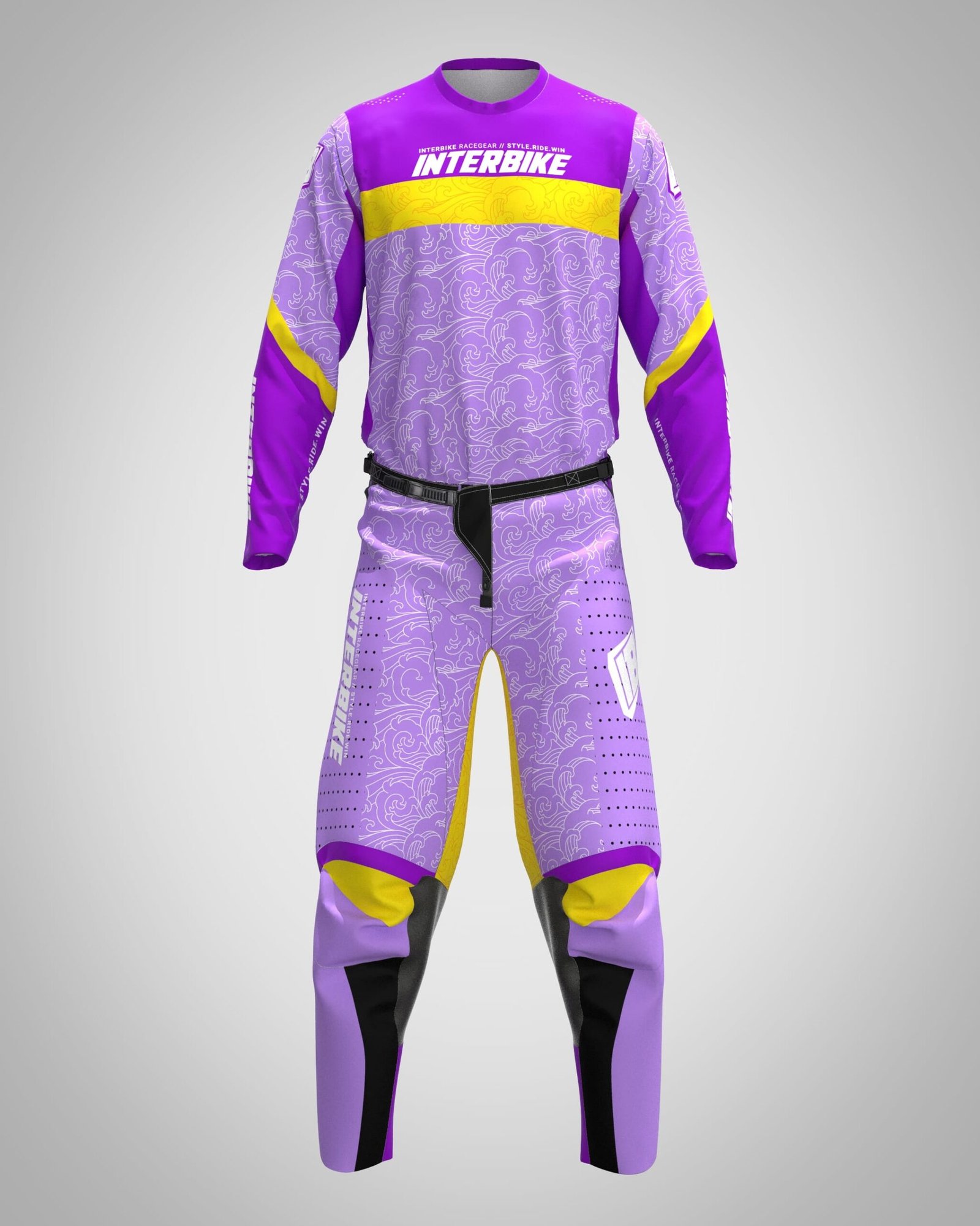 Tenue de motocross violette Kumo