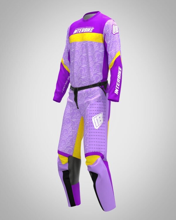 Tenue de motocross violette Kumo