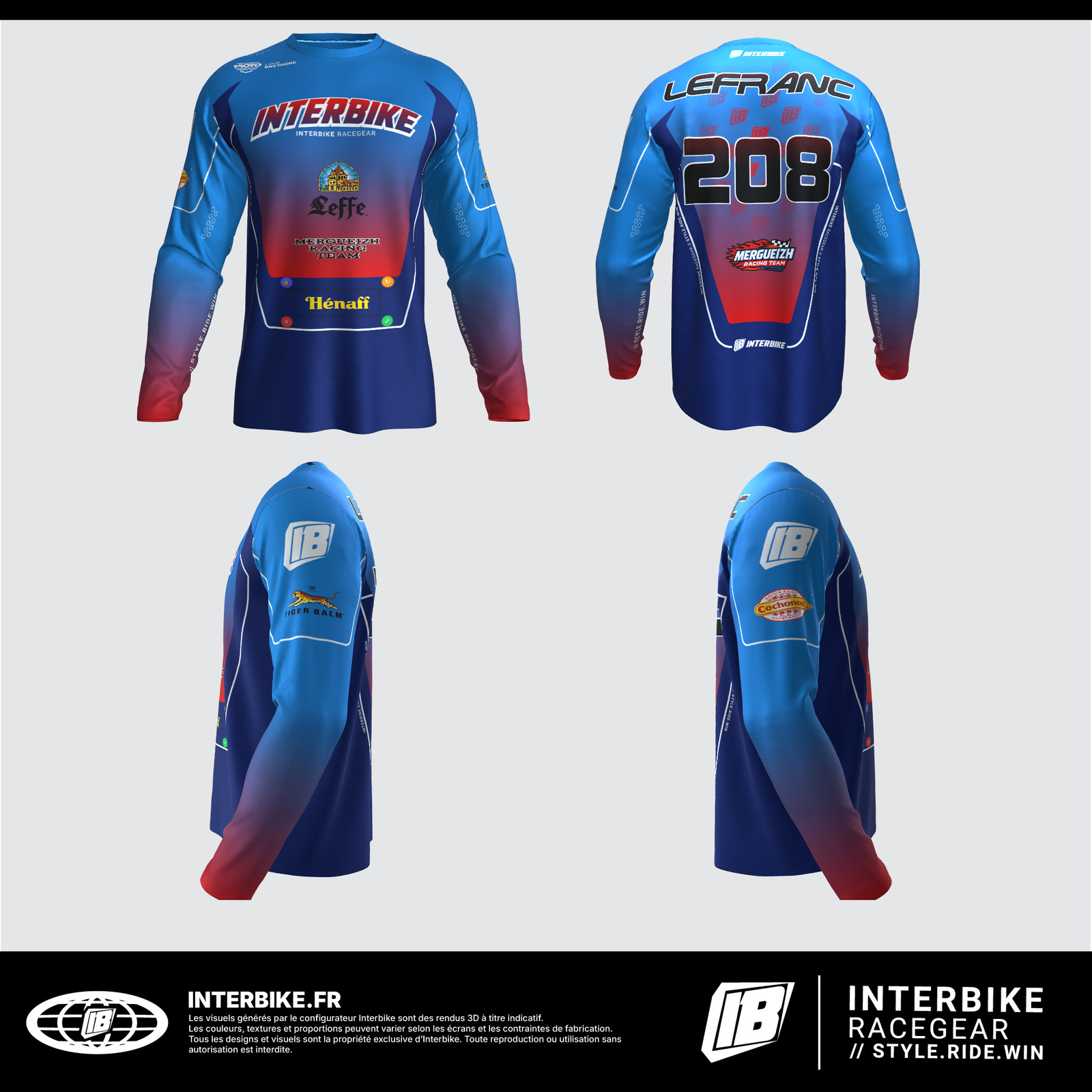 Tenue motocross Lefranc