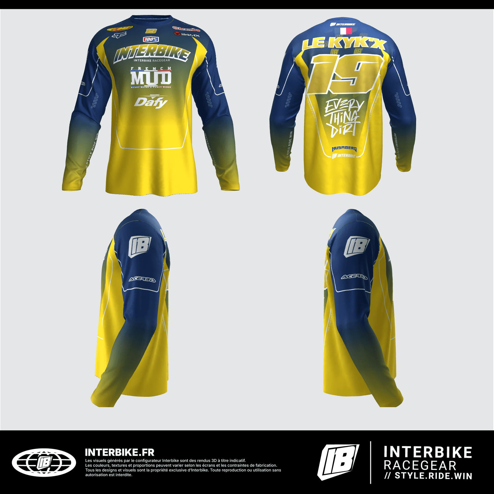 Maillot personnalisé motocross Interbike