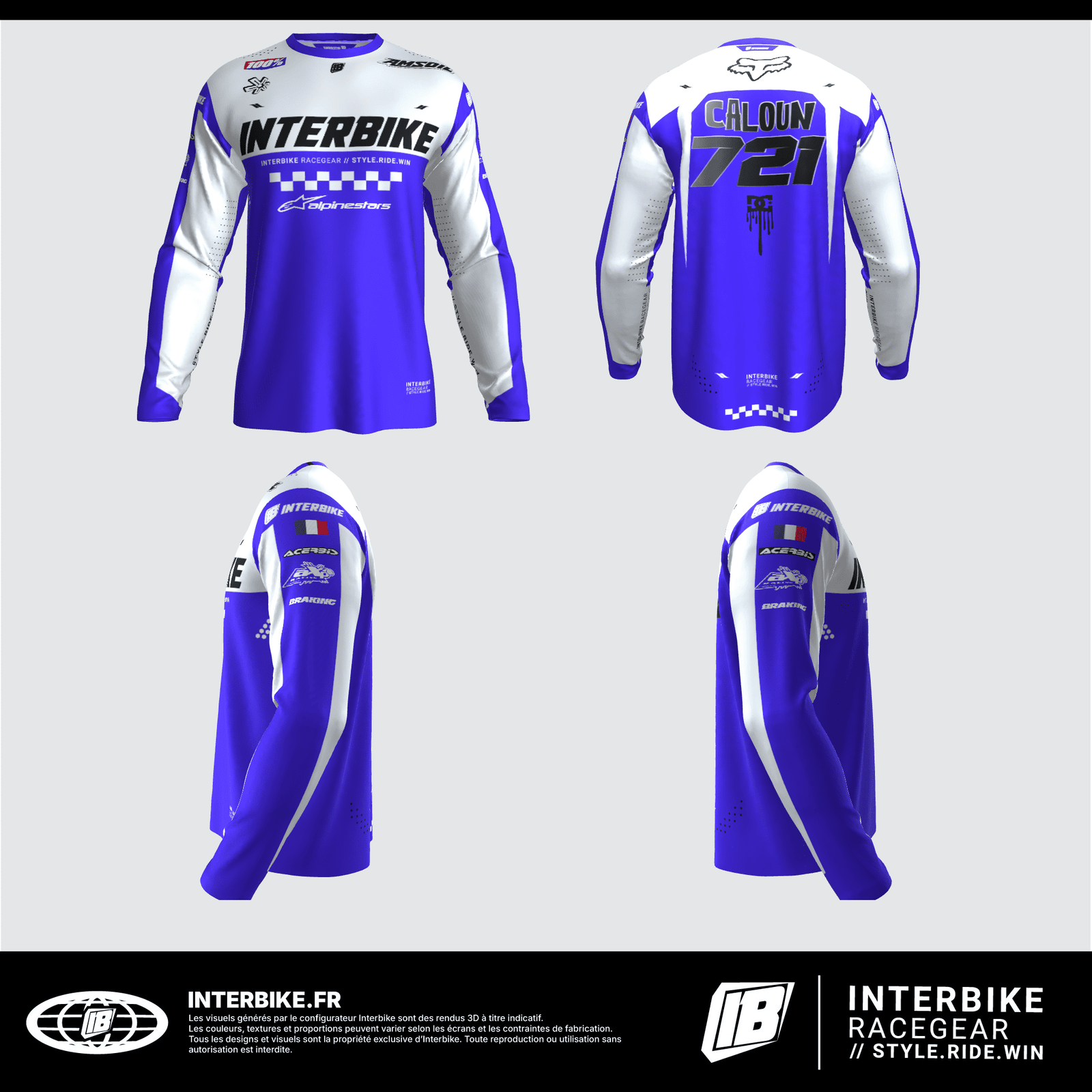 Maillot motocross personnalisé Interbike