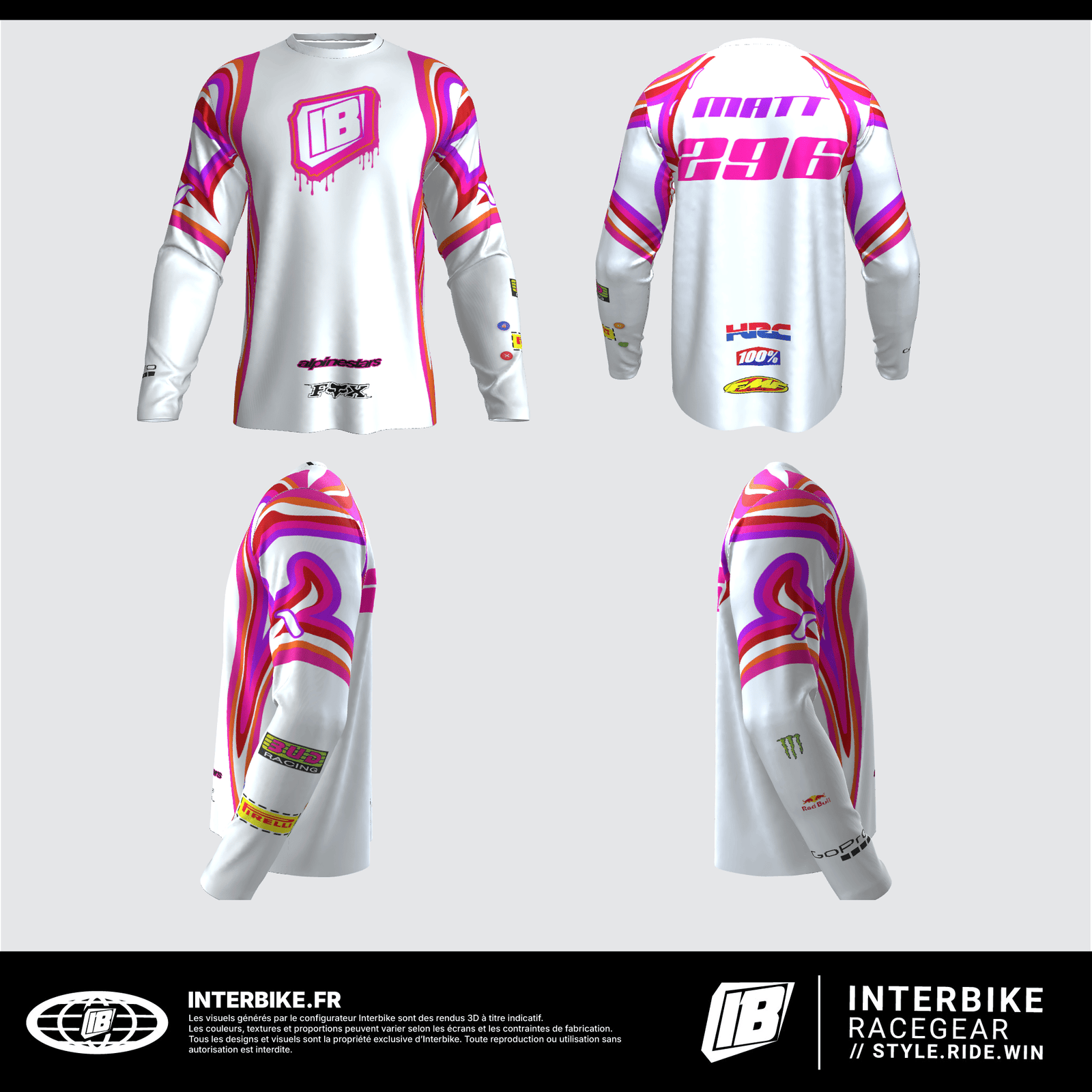 Maillot motocross personnalisée Interbike