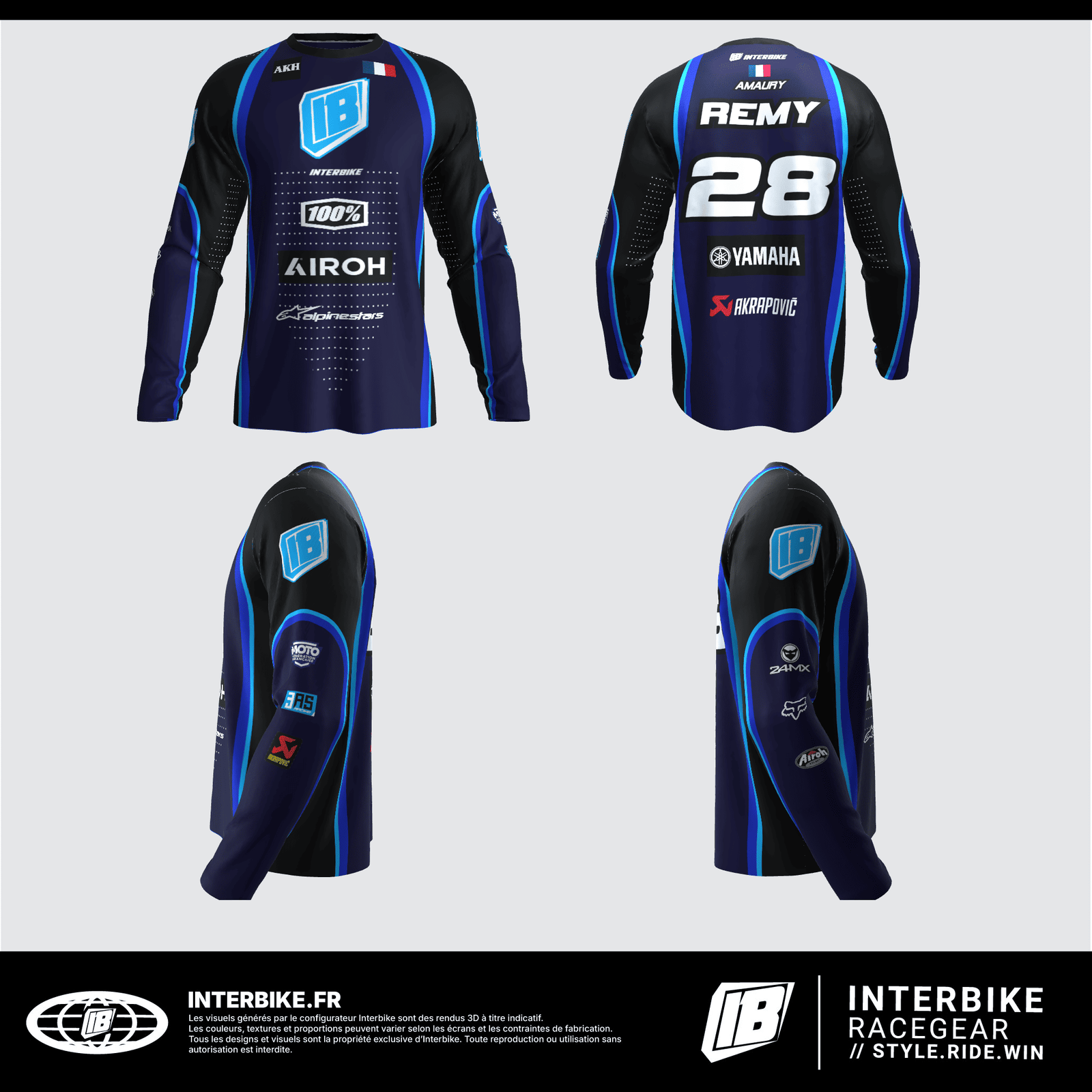 Tenue motocross personnalisée Interbike
